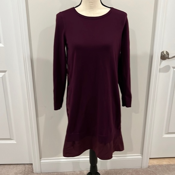 LOFT Dresses & Skirts - Loft Outlet Mixed Media Sweater Dress